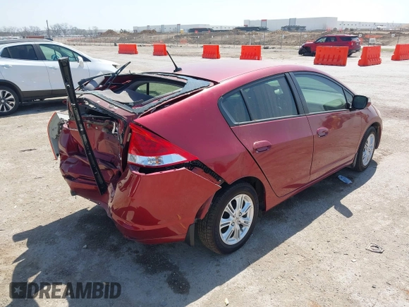 2010 Honda Insight EX with VIN JHMZE2H73AS009253, listed as a IAAI auction lot 41882569 with 104,839 mi miles and . Bid and sale history available at DreamBid. Image 4.