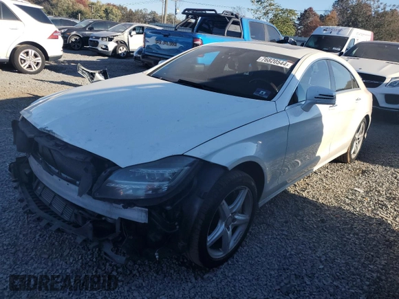 2013 Mercedes-Benz CLS 550 with VIN WDDLJ9BB7DA057931, listed as a Copart auction lot 76820544 with 114,834 mi miles and Salvage Title. Bid and sale history available at DreamBid. Image 1.