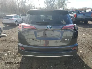 2017 Toyota RAV4 Hybrid Limited with VIN JTMDJREVXHD119783, listed as a Copart auction lot 53784315 with Not Provided miles and Salvage Title. Bid and sale history available at carsss.com. Image 6.