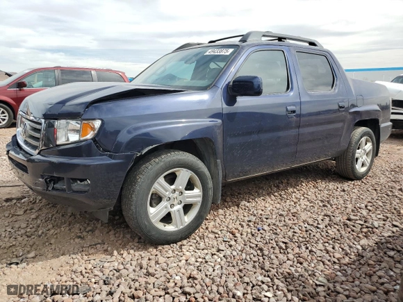 2014 Honda Ridgeline RTL with VIN 5FPYK1F58EB001953, listed as a Copart auction lot 49433875 with 191,094 mi miles and Salvage Title. Bid and sale history available at carsss.com. Image 1.