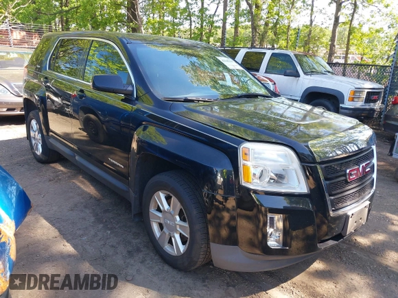 2013 GMC Terrain SLE with VIN 2GKALMEK5D6168098, listed as a IAAI auction lot 42145119 with 106,730 mi miles. Bid and sale history available at carsss.com. Image 1.