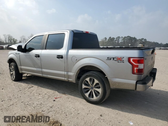 2020 Ford F-150 XL with VIN 1FTEW1EP7LKD38083, listed as a Copart auction lot 49109035 with 197,286 mi miles and Salvage Title. Bid and sale history available at carsss.com. Image 2.