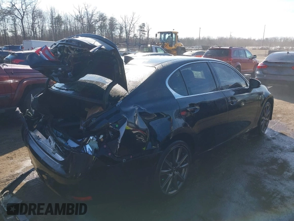 2015 Lexus GS 350 with VIN JTHCE1BL4FA008356, listed as a IAAI auction lot 41443048 with 107,495 mi miles. Bid and sale history available at carsss.com. Image 4.