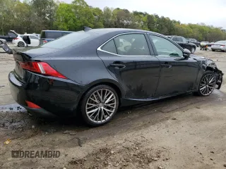 2015 Lexus IS 250 with VIN JTHBF1D2XF5057308, listed as a Copart auction lot 50145615 with 192,719 mi miles and Salvage title. Bid and sale history available at DreamBid. Image 3.