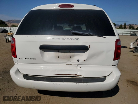 2005 Dodge Caravan SE with VIN 1D4GP24R25B191871, listed as a Copart auction lot 59372975 with 73,434 mi miles and Salvage title. Bid and sale history available at DreamBid. Image 6.