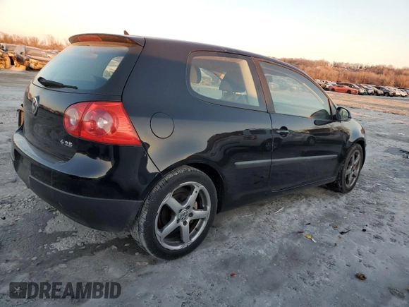 2009 Volkswagen Rabbit S with VIN WVWAB71K29W021336, listed as a Copart auction lot 41839595 with Not provided miles and Salvage title. Bid and sale history available at DreamBid. Image 3.