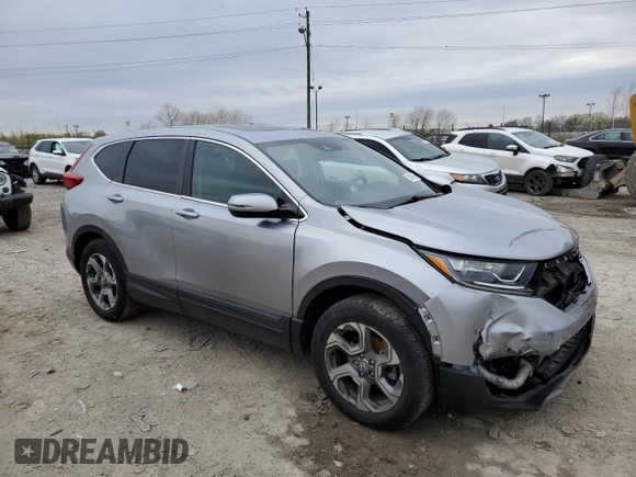 2019 Honda CR-V EX with VIN 5J6RW2H58KL021806, listed as a Copart auction lot 51842875 with 58,388 mi miles and Salvage Title. Bid and sale history available at DreamBid. Image 4.
