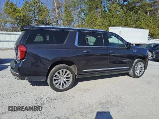 2023 GMC Yukon XL Denali with VIN 1GKS1JKL7PR237405, listed as a Copart auction lot 43747105 with 47,852 mi miles and Clean Title. Bid and sale history available at carsss.com. Image 3.