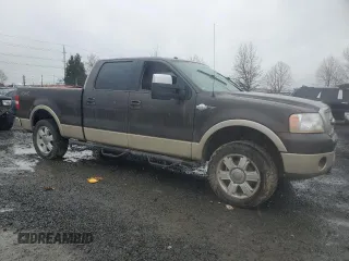 2007 Ford F-150 XLT with VIN 1FTPW14597KD37046, listed as a Copart auction lot 49862455 with Not Provided miles and Non Repairable. Bid and sale history available at DreamBid. Image 4.