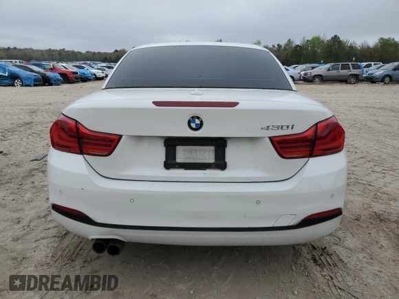 2018 BMW 4 Series 430i with VIN WBA4Z1C51JEC72744, listed as a Copart auction lot 50560525 with 73,829 mi miles and Salvage Title. Bid and sale history available at carsss.com. Image 6.