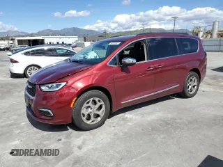 2023 Chrysler Pacifica Limited with VIN 2C4RC3GG9PR605377, listed as a Copart auction lot 51781805 with 7,606 mi miles and Salvage title. Bid and sale history available at DreamBid. Image 1.