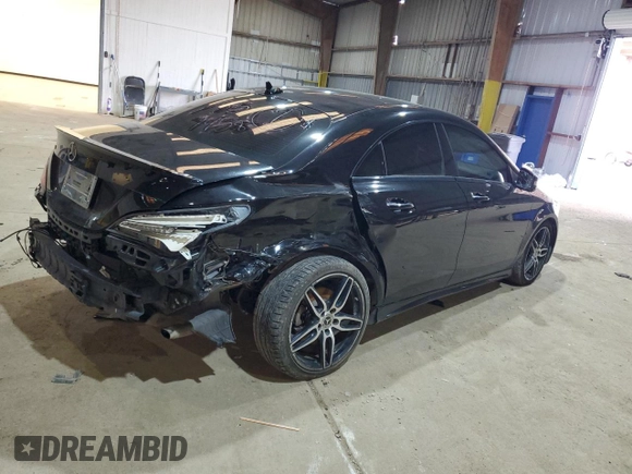 2019 Mercedes-Benz CLA 250 with VIN WDDSJ4EBXKN717458, listed as a Copart auction lot 46253095 with 127,889 mi miles and Clean title. Bid and sale history available at DreamBid. Image 3.