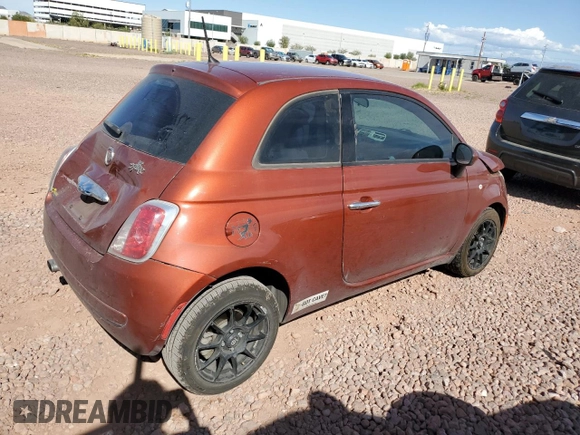2015 FIAT 500 Pop with VIN 3C3CFFAR0FT545479, listed as a Copart auction lot 51787745 with 134,223 mi miles and Salvage Title. Bid and sale history available at carsss.com. Image 3.