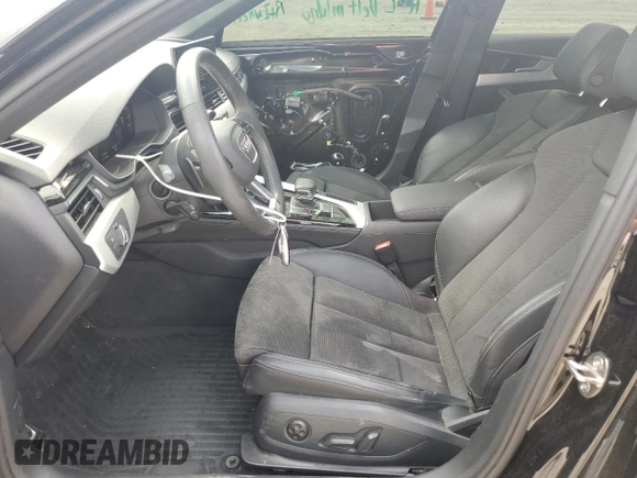 2021 Audi A4 S line Premium Plus with VIN WAUEAAF43MN002480, listed as a Copart auction lot 50834195 with 31,183 mi miles and Salvage Title. Bid and sale history available at DreamBid. Image 7.