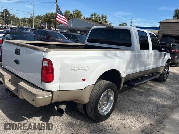 2009 Ford Super Duty F-450 DRW XL with VIN 1FTXW43R29EA82957, listed as a Copart auction lot 43189425 with 138,847 mi miles and Clean Title. Bid and sale history available at carsss.com. Image 4.