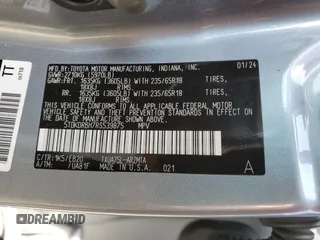 2024 Toyota Highlander LE z VIN 5TDKDRBH7RS539875, wystawiony jako Copart lot #54117965 z przebiegiem 12 453 mil mil oraz Szkoda całkowita • Salvage title. Historia ofert i sprzedaży dostępna na DreamBid. Obrazek 14.
