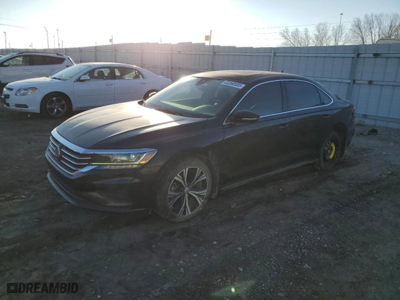 2020 Volkswagen Passat 2.0T SEL with VIN 1VWCA7A30LC019398, listed as a Copart auction lot 43350555 with 139,382 mi miles and Salvage Title. Bid and sale history available at carsss.com. Image 1.