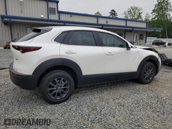 2025 Mazda CX-30 S with VIN 3MVDMBAM2SM764529, listed as a Copart auction lot 54394175 with 7,095 mi miles and Salvage title. Bid and sale history available at DreamBid. Image 3.