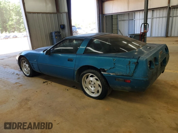 1993 Chevrolet Corvette with VIN 1G1YY23P8P5104791, listed as a Copart auction lot 55952665 with Not provided miles and Salvage title. Bid and sale history available at DreamBid. Image 2.