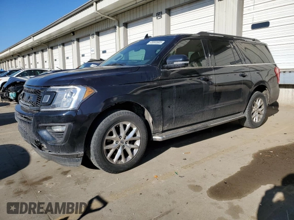 2021 Ford Expedition Max XLT z VIN 1FMJK1HT2MEA57209, wystawiony jako Copart lot #45003905 z przebiegiem 51 233 mil mil oraz Czysty tytuł • Clean title. Historia ofert i sprzedaży dostępna na DreamBid. Obrazek 1.