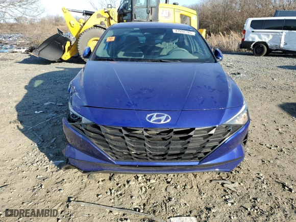 2022 Hyundai Elantra SEL with VIN KMHLM4AG0NU350373, listed as a Copart auction lot 47698185 with 34,751 mi miles and Salvage Title. Bid and sale history available at carsss.com. Image 5.