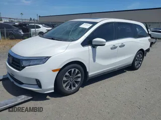 2024 Honda Odyssey EX-L z VIN 5FNRL6H67RB045588, wystawiony jako IAAI lot #41058931 z przebiegiem 4 440 mil mil oraz . Historia ofert i sprzedaży dostępna na DreamBid. Obrazek 2.