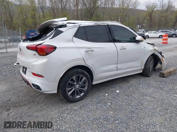 2021 Buick Encore GX Essence with VIN KL4MMGSL5MB039712, listed as a IAAI auction lot 41972324 with 57,362 mi miles and . Bid and sale history available at DreamBid. Image 4.