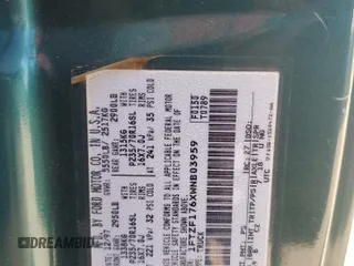 1998 Ford F-150 z VIN 1FTZF176XWNB03959, wystawiony jako Copart lot #49043105 z przebiegiem 300 884 mil mil oraz Szkoda całkowita • Salvage title. Historia ofert i sprzedaży dostępna na DreamBid. Obrazek 14.