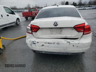 2013 Volkswagen Passat S with VIN 1VWAP7A34DC103036, listed as a Copart auction lot 52183745 with 130,966 mi miles and Salvage title. Bid and sale history available at DreamBid. Image 6.