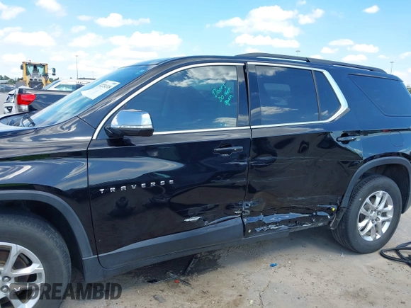 2019 Chevrolet Traverse LT Cloth z VIN 1GNERGKW8KJ138606, wystawiony jako IAAI lot #42224318 z przebiegiem 155 959 mil mil oraz . Historia ofert i sprzedaży dostępna na DreamBid. Obrazek 6.