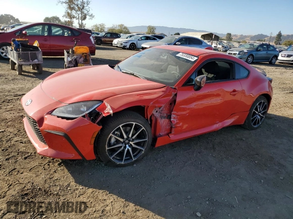 2023 Toyota GR86 with VIN JF1ZNBB1XP9761592, listed as a Copart auction lot 75330854 with 10,241 mi miles and Salvage Title. Bid and sale history available at carsss.com. Image 1.