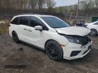 2018 Honda Odyssey EX-L with VIN 5FNRL6H79JB096121, listed as a Copart auction lot 51909765 with 157,150 mi miles and Salvage Title. Bid and sale history available at carsss.com. Image 4.