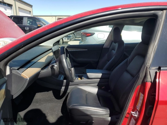 2022 Tesla Model 3 with VIN 5YJ3E1EA8NF290504, listed as a Copart auction lot 50236235 with 80,376 mi miles and Non Repairable. Bid and sale history available at carsss.com. Image 7.