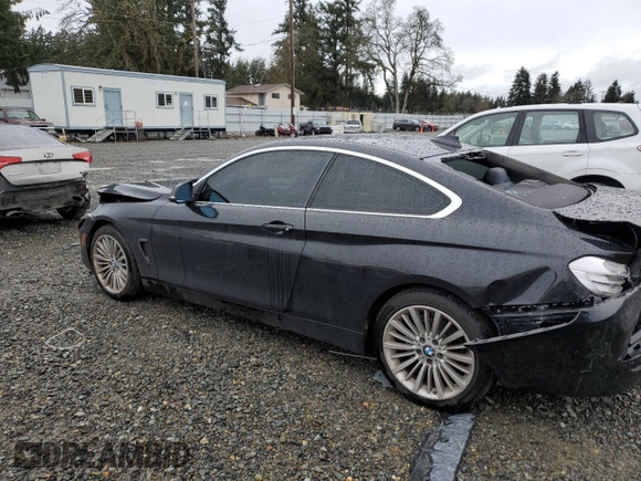 2014 BMW 4 Series 428i xDrive with VIN WBA3N5C59EF716495, listed as a Copart auction lot 37768323 with 88,371 mi miles and Salvage Title. Bid and sale history available at DreamBid. Image 2.