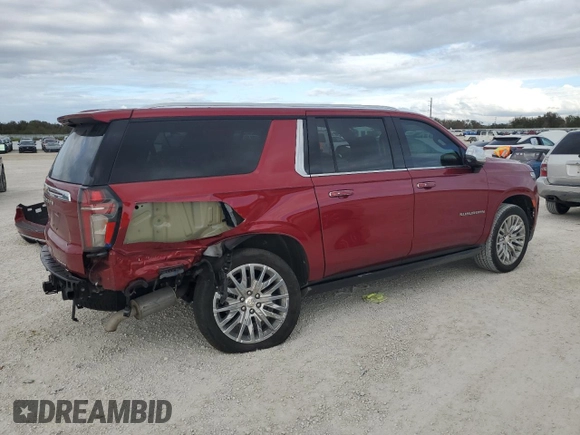 2023 Chevrolet Suburban Premier with VIN 1GNSKFKT2PR309933, listed as a Copart auction lot 79028294 with Not Provided miles and Salvage Title. Bid and sale history available at DreamBid. Image 3.