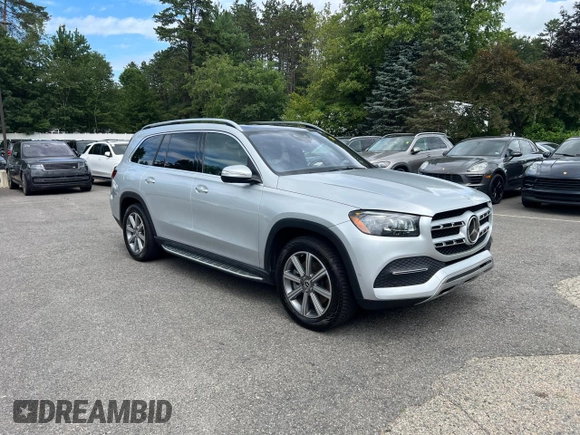 2021 Mercedes-Benz GLS 450 with VIN 4JGFF5KEXMA410816, listed as a Copart auction lot 65096815 with 157,958 mi miles and Clean title. Bid and sale history available at DreamBid. Image 1.