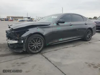 2018 Genesis G80 3.3T Sport with VIN KMHGN4JB8JU240796, listed as a Copart auction lot 78517364 with 89,858 mi miles and Salvage Title. Bid and sale history available at carsss.com. Image 1.