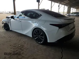 2024 Lexus IS 300 with VIN JTHBA1D23R5132336, listed as a Copart auction lot 89137755 with 7,435 mi miles and Salvage title. Bid and sale history available at DreamBid. Image 2.