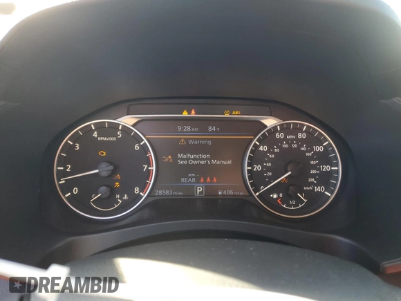 2024 Nissan Altima SV with VIN 1N4BL4DV3RN419589, listed as a Copart auction lot 66077785 with 28,583 mi miles and Clean title. Bid and sale history available at DreamBid. Image 9.