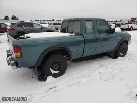 1997 Ford Ranger XLT with VIN 1FTCR15X0VPA18933, listed as a Copart auction lot 43753435 with 186,897 mi miles and Salvage Title. Bid and sale history available at carsss.com. Image 3.
