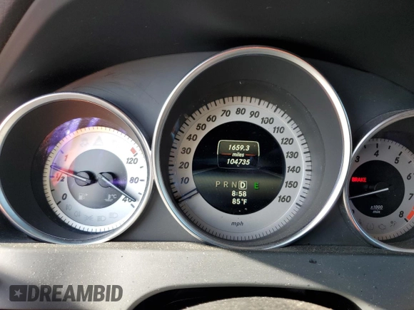 2014 Mercedes-Benz C 250 Sport with VIN WDDGF4HB8EA955064, listed as a Copart auction lot 63184135 with 104,735 mi miles and Salvage title. Bid and sale history available at DreamBid. Image 9.