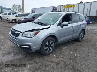 2017 Subaru Forester Premium with VIN JF2SJAEC8HG464589, listed as a IAAI auction lot 41943658 with 62,218 mi miles. Bid and sale history available at carsss.com. Image 2.