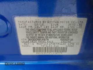 2015 Nissan Note SR with VIN 3N1CE2CP5FL418779, listed as a IAAI auction lot 42303224 with 190,826 mi miles and . Bid and sale history available at DreamBid. Image 9.