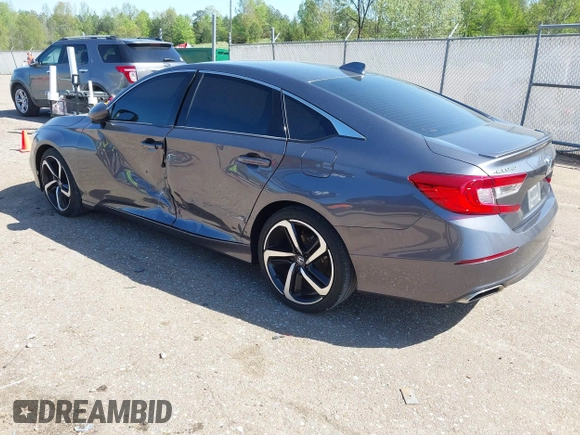 2019 Honda Accord Sport with VIN 1HGCV1F31KA082048, listed as a IAAI auction lot 41986189 with 78,708 mi miles and . Bid and sale history available at DreamBid. Image 3.