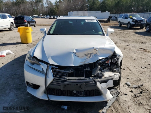 2014 Lexus IS 250 with VIN JTHCF1D25E5010674, listed as a Copart auction lot 46869645 with 213,958 mi miles and Salvage Title. Bid and sale history available at carsss.com. Image 5.