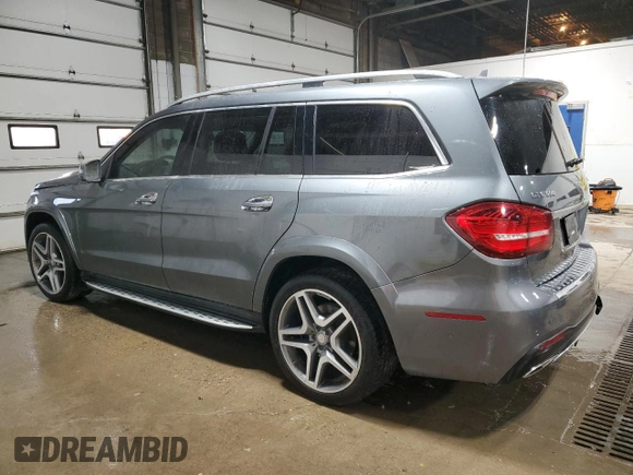 2017 Mercedes-Benz GLS 550 with VIN 4JGDF7DE6HA840543, listed as a Copart auction lot 38720824 with 53,722 mi miles and . Bid and sale history available at DreamBid. Image 2.