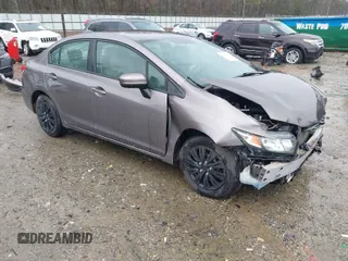 2015 Honda Civic Sedan LX with VIN 19XFB2F56FE257831, listed as a IAAI auction lot 41758512 with 110,863 mi miles. Bid and sale history available at carsss.com. Image 1.