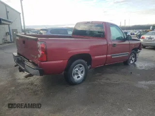 2004 Chevrolet Silverado 1500 LS with VIN 1GCEC14T34Z201707, listed as a Copart auction lot 85813754 with 0 mi miles and Salvage Title. Bid and sale history available at carsss.com. Image 3.