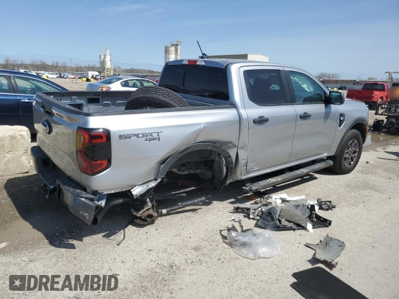 2024 Ford Ranger XLT с VIN 1FTER4HH3RLE42862, выставлен на аукционе Copart как лот 50974045 с пробегом 1 760 миль миль и Списание • Salvage title. История ставок и продаж доступна на DreamBid. Изображение 3.