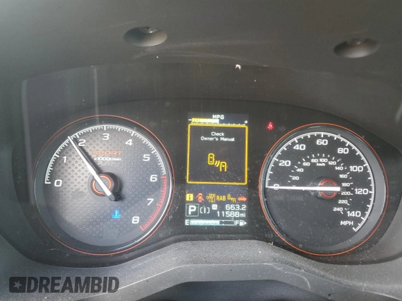 2023 Subaru Forester Special Sports with VIN JF2SKAJC9PH519062, listed as a Copart auction lot 57493575 with 11,588 mi miles and Salvage title. Bid and sale history available at DreamBid. Image 9.